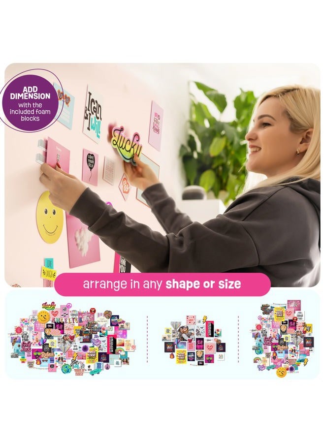Pretty Me Wall Collage Kit for Teen & Tween Girls - Arts Craft Easter Gift Ideas for Age 11, 12,13, 14, 15, 16 Year Old Girl - Birthday Gifts for Teenage Bedroom Decor - Teens Creative Crafts Kits - Image 4