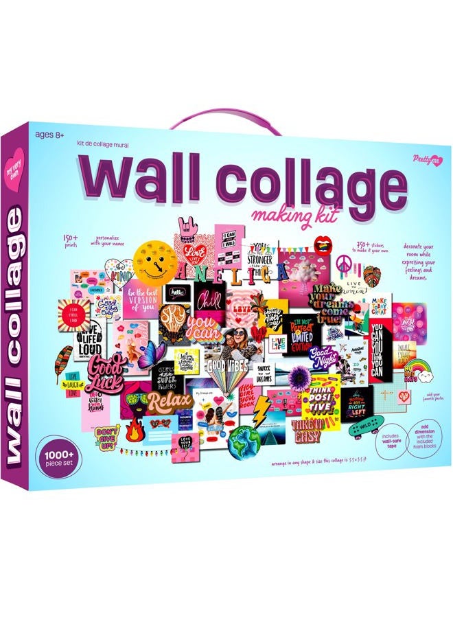 Pretty Me Wall Collage Kit for Teen & Tween Girls - Arts Craft Easter Gift Ideas for Age 11, 12,13, 14, 15, 16 Year Old Girl - Birthday Gifts for Teenage Bedroom Decor - Teens Creative Crafts Kits - Image 1