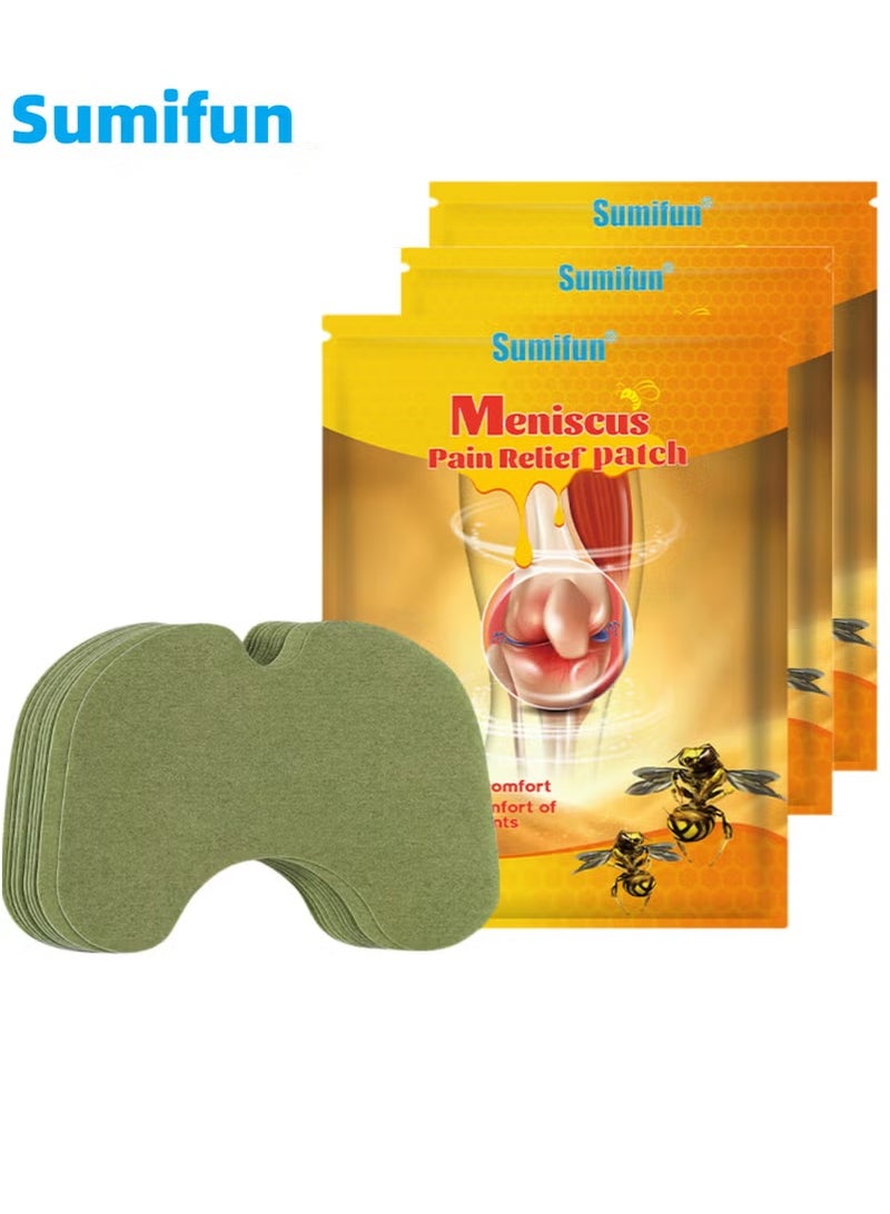 Sumifun Nursing Patch, Bee Venom Knee Joint Patch, Pain Relief Plaster, 12 Patches * 3 Packs - Image 1