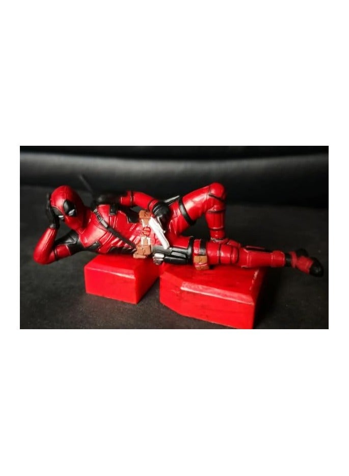 Original Yourkarts Deadpool Action Figure PVC Model Movable Joint Set of 3 for Office Desk, Home Decor, Unique Decoration for Car Interiors  - Image 5