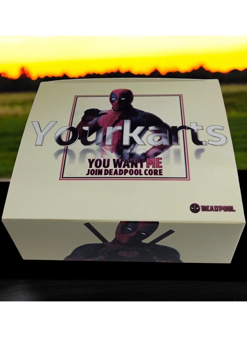 Original Yourkarts Deadpool Action Figure PVC Model Movable Joint Set of 3 for Office Desk, Home Decor, Unique Decoration for Car Interiors  - Image 4