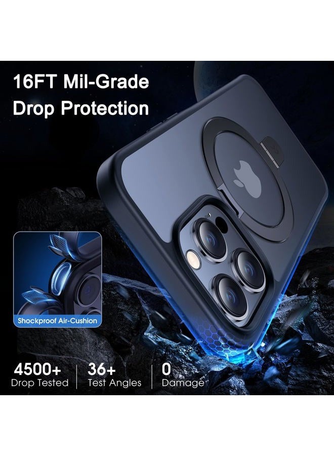 CASEKOO Magnetic Invisible Stand Case for iPhone 14 Pro Max [Military Drop Protection] [Compatible with MagSafe] Shockproof Slim Transparent iPhone 14 ProMax Case 6.7 Inch 2022, Black - Image 5