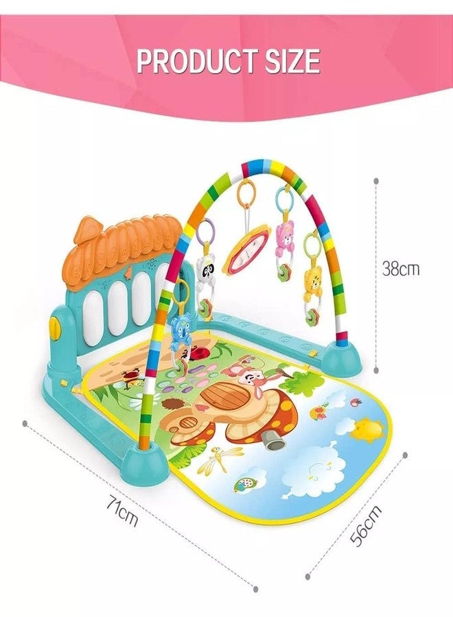 BIG FOLK BIGFOLK® Baby Gym Play Mat with Musical Piano| Kick & Play Activity Center with Tummy Time Support | Soft Padded Mat for Newborns, Infants & Toddlers - Multicolor - Image 4