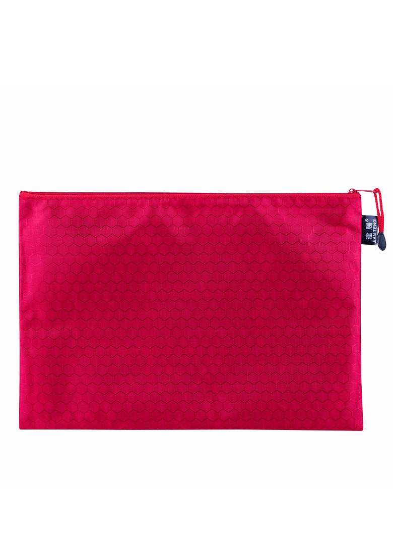 Generic 10pcs waterproof zipper file bags-a4 size oxford office filing documents storage folder, cosmetics offices supplies travel accessories pouch  - Image 1