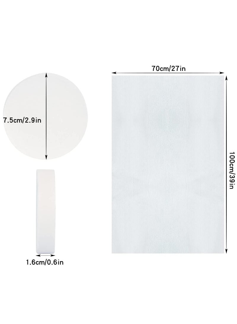 Y&D مجموعة من 5 قطع من المناشف القطنية المحمولة ومناشف الحمام المضغوطة للاستخدام مرة واحدة - Image 2