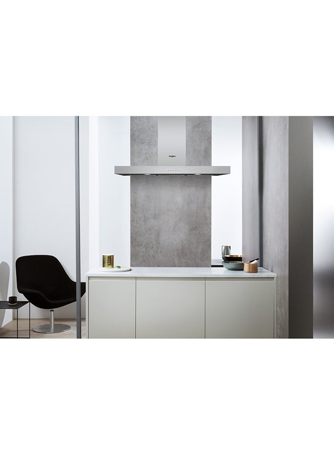 Whirlpool Stainless Steel Flat Chimney Hood 90cm Built-In 255 W WHBS95LMX Silver - Image 3