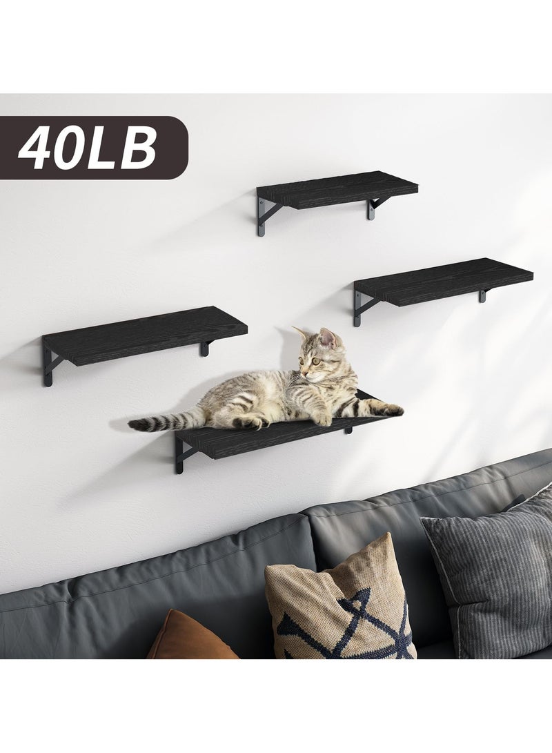 DURKU Rustic Floating Wood Shelves for Wall Storage and Display in Bathroom, Bedroom, Living Room - Photo, Vase Organizer and Decor Shelf for Aesthetic Room Organization - Image 5