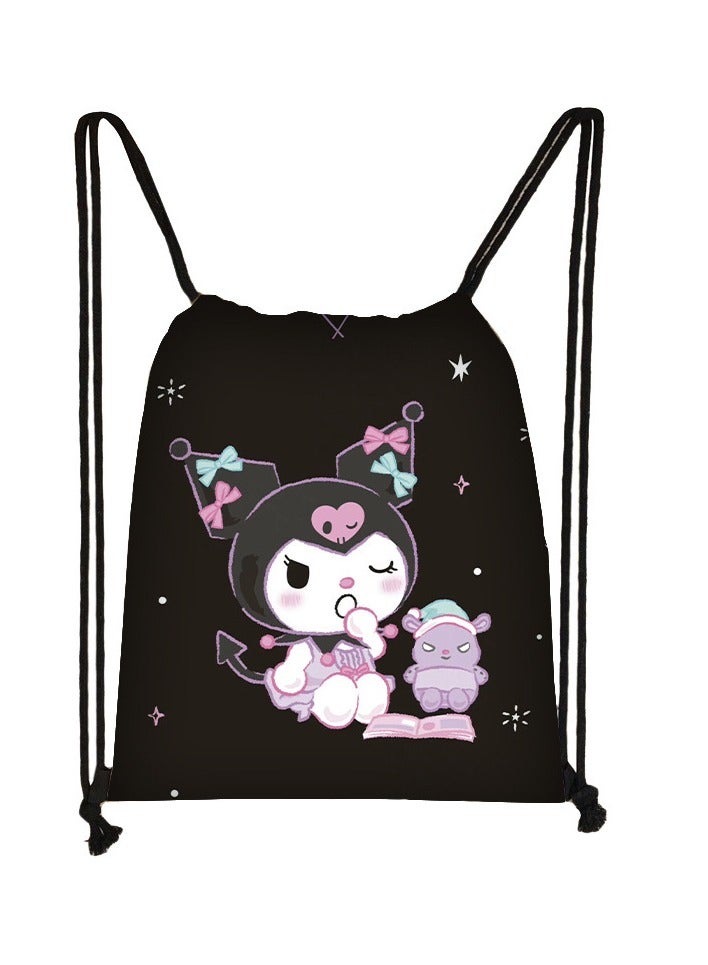 عام مجموعة ملحقات كيس كورومي بشرائط سحب. تتضمن حقيبة عملات، قلادة، ملصقات وقشائع، لتلبية احتياجات الزخرفة المختلفة للحقائب. - Image 2