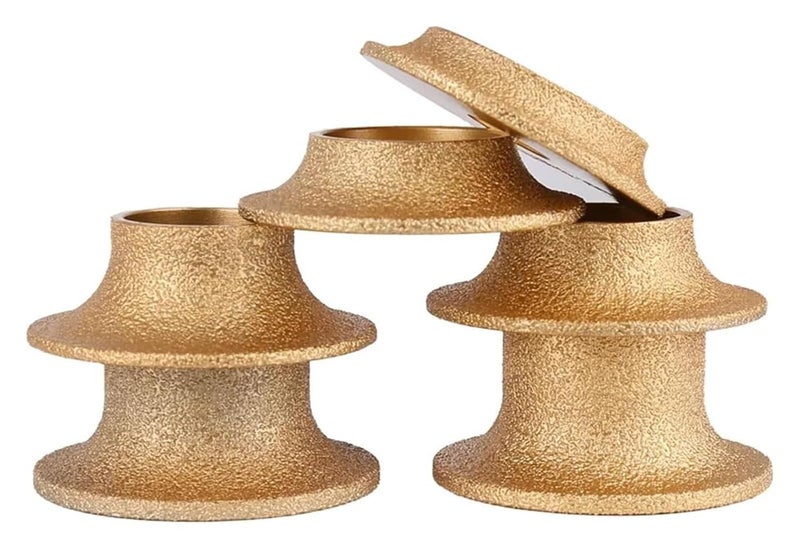 عجلة طحن ماسية ذات شكل محدب 25 مم، فتحة مركزية 20 مم، قرص كاشط ملحوم بالفراغ 75 مم - Image 5