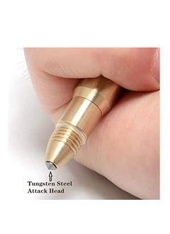 Y&D Bottle Opener Keychain with Knife and Screwdriver, Made by Solid Brass 5 in 1 (Gold)  - Image 2