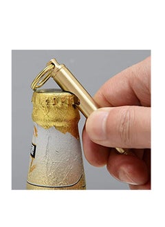 Y&D Bottle Opener Keychain with Knife and Screwdriver, Made by Solid Brass 5 in 1 (Gold)  - Image 4