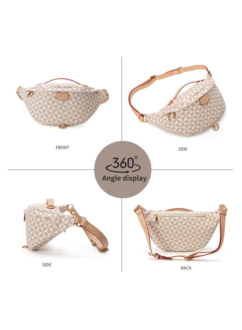 SYOSI, Crossbody Bags for Women, Fashion Sling Bag for Girls, Small Belt Chest Bag, PU Leather Waterproof Checkered Packs for Runing, Shopping, Travel - Image 5