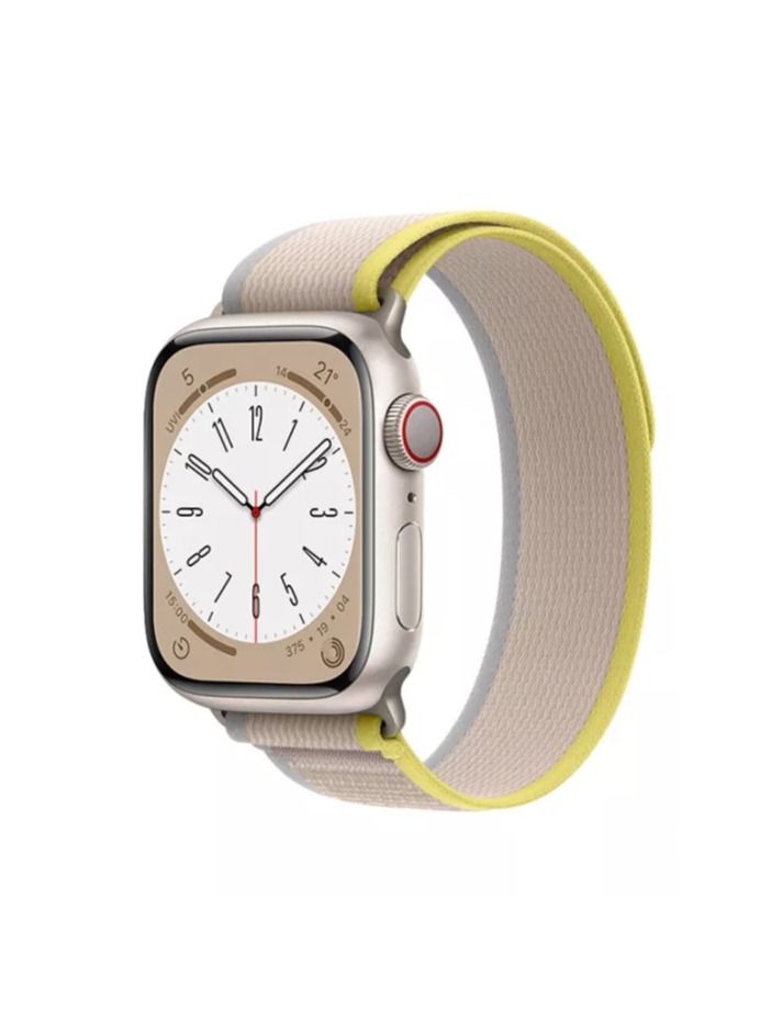 MOCOM Trail Loop Watch Band Strap for Apple Watch Ultra 49mm/45mm/44mm/42mm Yellow/Beige - Image 1