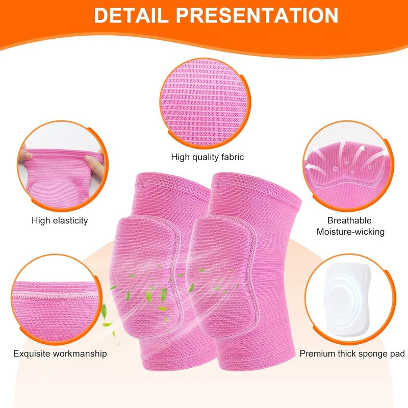 HISFFOG volleyball knee pads for Girls, Youth, Kids, Women, Men, Protective Knee pads for Volleyball Basketball Football Dance Yoga Tennis Running Cycling Workout Wrestling Climbing - Image 3