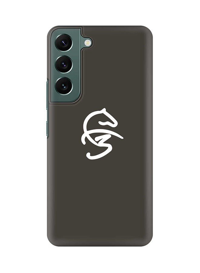 Stylizedd Case for Samsung Galaxy S22 5G Slim Snap Classic Series Shield Matte Finish Print -  Faz3 Icon Grey - Image 1
