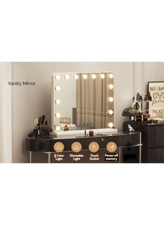 LIMOS Hollywood Vanity Mirror with Dimmable LED Bulbs 3 Color Modes and Touch Control  - Image 3