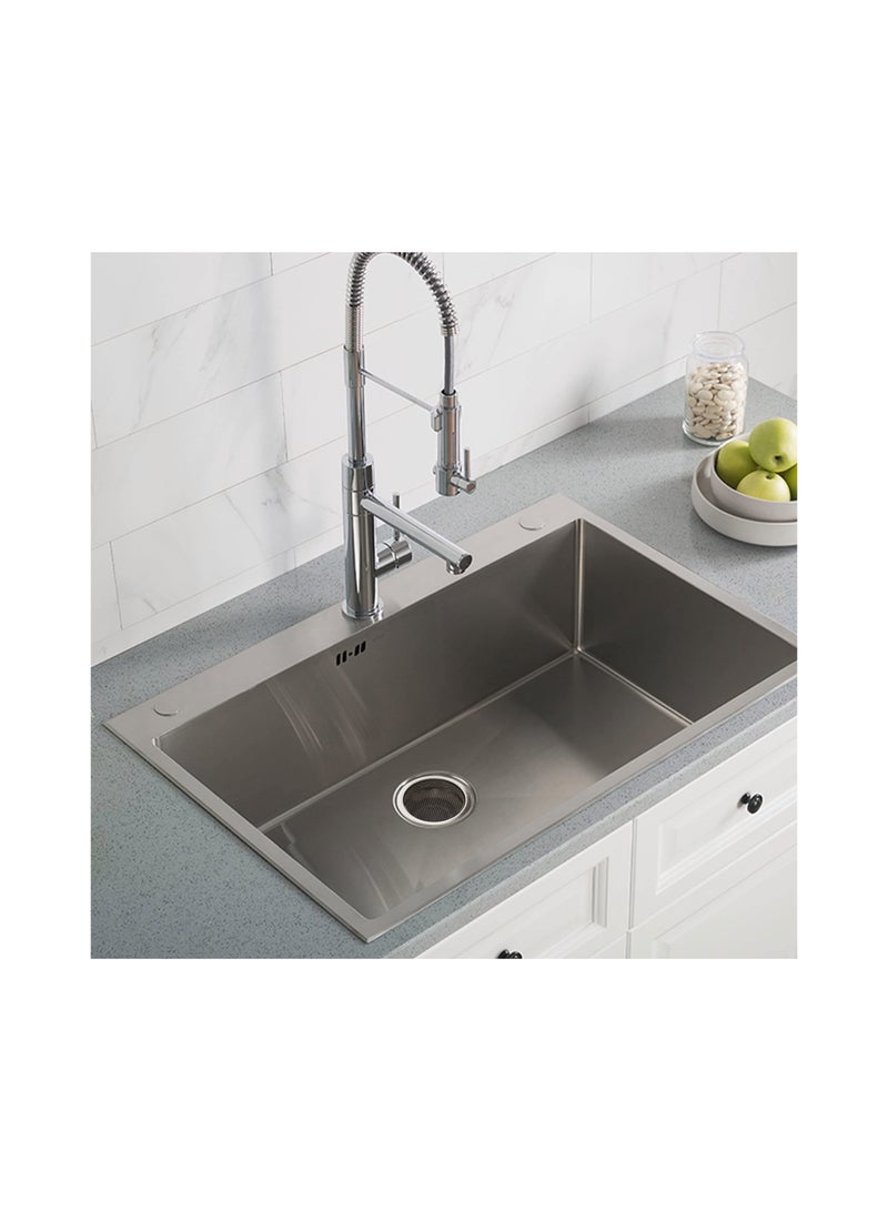 2Pcs Kitchen Sink Strainer Drain for Stopper Combo Basket Replacement Stainless Steel With Handle Sink Stopper Suitable for Bathroom Drain strainer