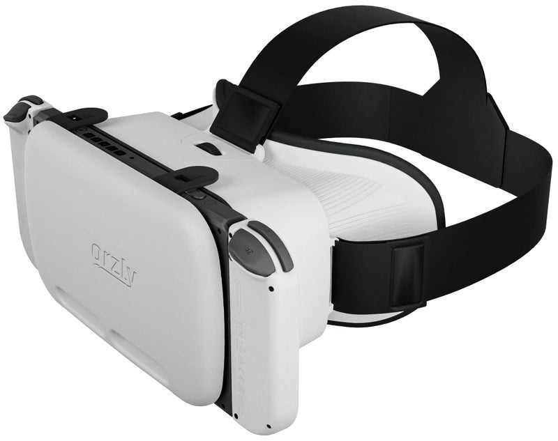 Orzly VR Headset Designed for Nintendo Switch Switch OLED Console with Adjustable Lens for a Virtual Reality Gaming Experience and for Labo VR White Gift Boxed Edition - Image 2