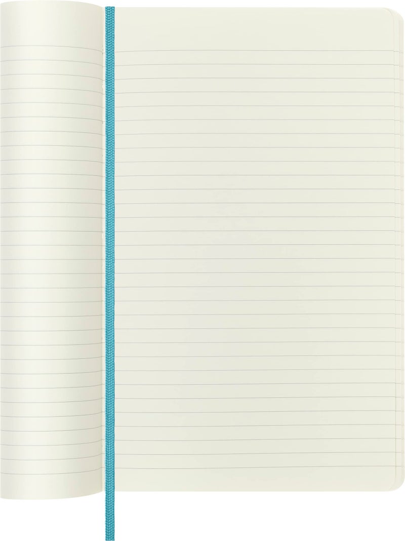 Moleskine Classic Notebook, Soft Cover, Large (5" x 8.25") Ruled/Lined, Reef Blue, 192 pages - Image 3