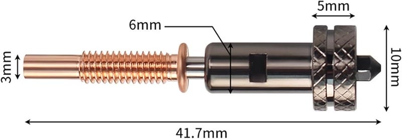 فوهة طابعة ثلاثية الأبعاد من الفولاد المقوى مقاومة للحرارة العالية تدفق قياسي هوت إند - Image 4