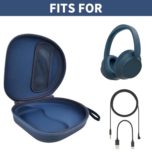 PAIYULE Case Compatible with Sony WH-CH720N WH-CH520 WH-1000XM4 Noise Canceling Wireless Headphones Bluetooth Over The Ear Headset, Carrying Storage for JBL Tune 720BT 510BT (Box Only) (Blue) - Image 2