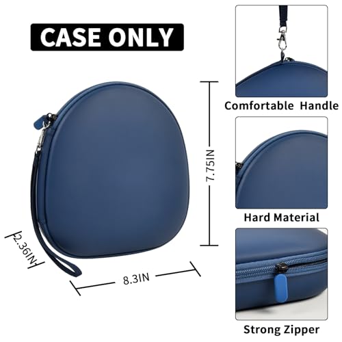 PAIYULE Case Compatible with Sony WH-CH720N WH-CH520 WH-1000XM4 Noise Canceling Wireless Headphones Bluetooth Over The Ear Headset, Carrying Storage for JBL Tune 720BT 510BT (Box Only) (Blue) - Image 4