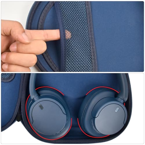 PAIYULE Case Compatible with Sony WH-CH720N WH-CH520 WH-1000XM4 Noise Canceling Wireless Headphones Bluetooth Over The Ear Headset, Carrying Storage for JBL Tune 720BT 510BT (Box Only) (Blue) - Image 3