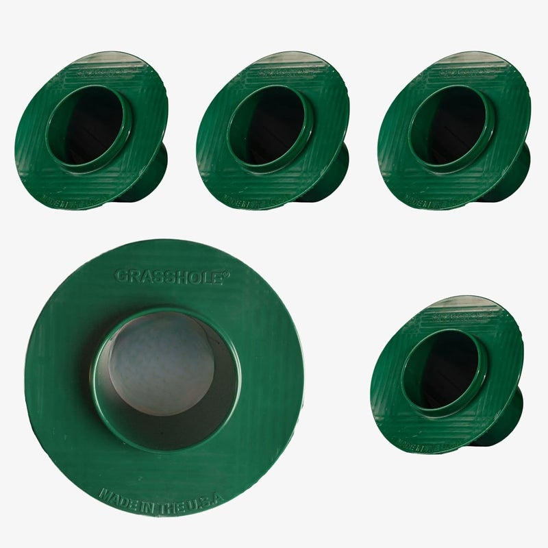 GRASSHOLE Sprinkler-Guard by - Patented Design Donut-Style Lawn Sprinkler Head Guard Protector to Prevent Damage from Mowers & Trimmers - Veteran Owned & Made in USA, 5 Pack - Image 2