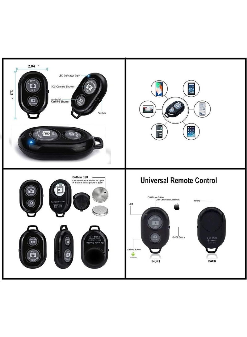 Photography Mobile Tripod Stand – Vlogging Kit with Bluetooth Remote & Collar Mic – Adjustable & Lightweight Holder for Video Recording, YouTube, and Live Streaming - Image 2