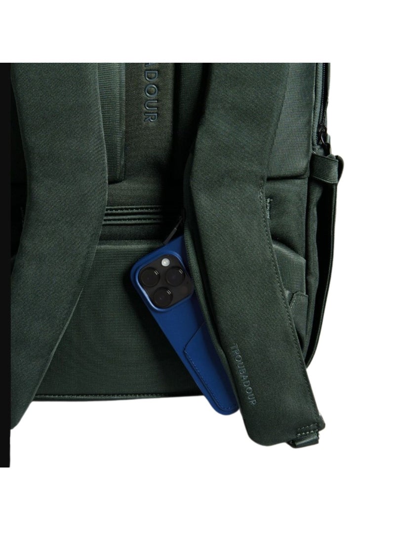 Troubadour - Troubadour Apex Compact Backpack 3.0 Premium Versatile Backpack Made of Lightweight, Waterproof Great for Travel, Work, the Gym, Sports, Obision Green - Image 1