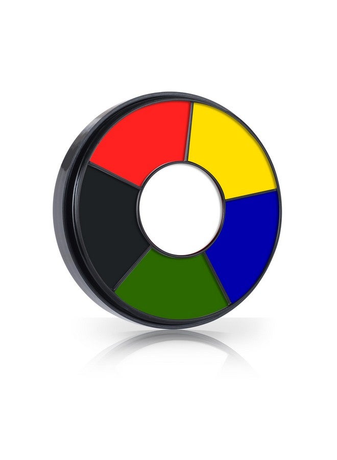 Go Ho 6 Colors Face Body Paint for Halloween Makeup,White &Black &Red&Yellow&Green&Royal Blue Face Paint,Waterproof Professional USA Flag Face Painting,Halloween Cosplay SFX Makeup Palette - Image 1