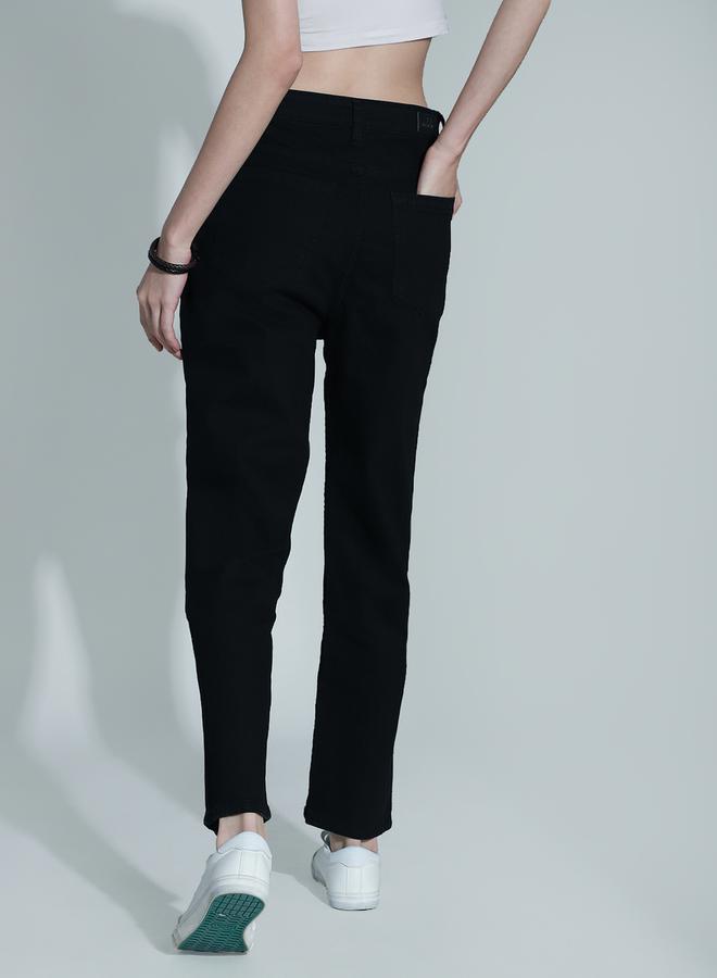 HIGH STAR Mid Rise Solid Straight Fit Jeans - Image 3
