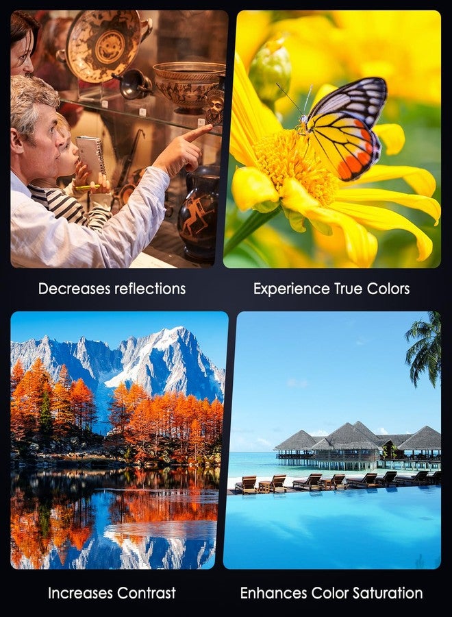 AMIR 52MM Clip-on CPL Phone Camera Lens Filter, Circular Polarizer Filter, Phone Lens Filter Kit Compatible with iPhone 17 16 15 14 13 12, Google Pixel and Other Android Smart Phones - Image 5