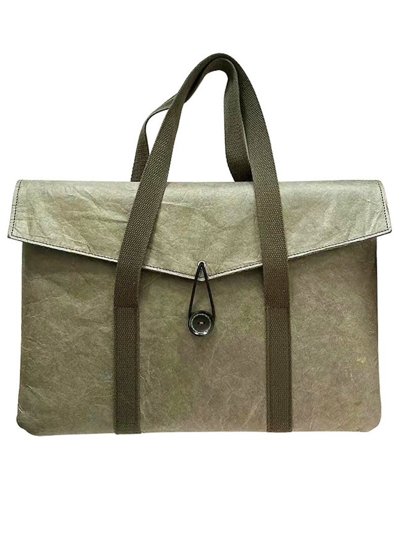 JiFENG Laptop Handbag 16 Inch Ultra Light and Environmentally Waterproof and Non Fading Laptop Carry Bag, Men's and Women's Portable Tablet Bags for Business and College School Students (Green)  - Image 1