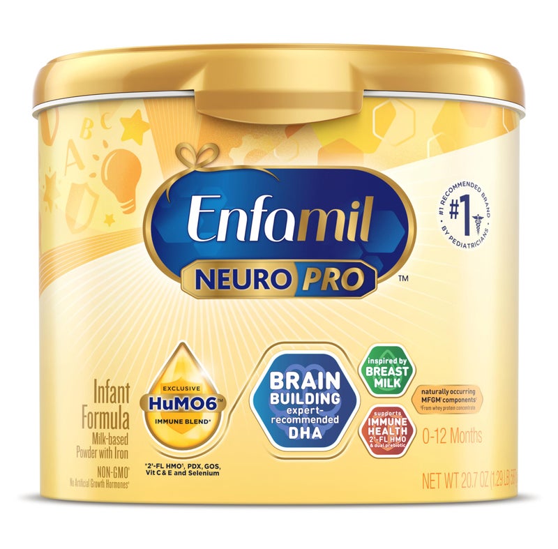 Enfamil NeuroPro Baby Formula, Infant Formula Nutrition, Triple Prebiotic Immune Blend, 2'FL HMO, & Expert-Recommended Omega-3 DHA, Perfect Choice for Baby Milk, Non-GMO, Powder Tub, 20.7 Oz - Image 1
