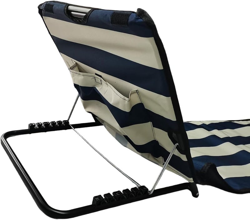 aoliihou Portable beach lounge chair, backpack-style foldable beach seat cushion chair, suitable for adults, lightweight and with a storage bag, suitable for camping/lawn/outdoor/travel - Image 4