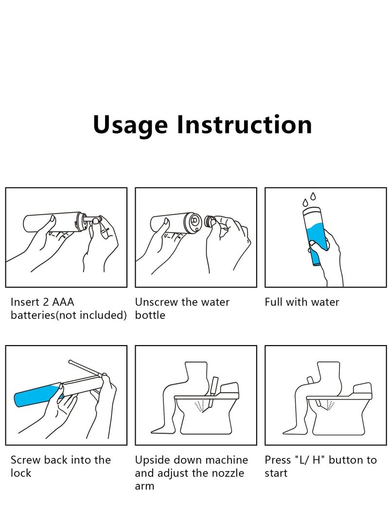 Portable Travel Bidet Portable Shattaf Handheld Personal Bidet Electric Mini Bidet Sprayer Toilet Hygiene for Personal Hygiene Cleaning  - Image 5