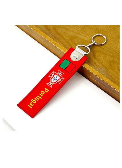 European Cup keychain Real Madrid/Portugal/Argentina/Messi/Cristiano Ronaldo Keychain Accessory Pendant Bag Chain Car Keychain Creative Gift for Unisex