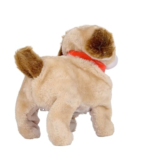 Styxon Jumping, Walking and Barking Dog Soft Toy Fantastic Puppy Battery Operated Back Flip Jumping Dog Jump Run Toy Kid (Jumping Dog) | Brown | Pack 1 - Image 3