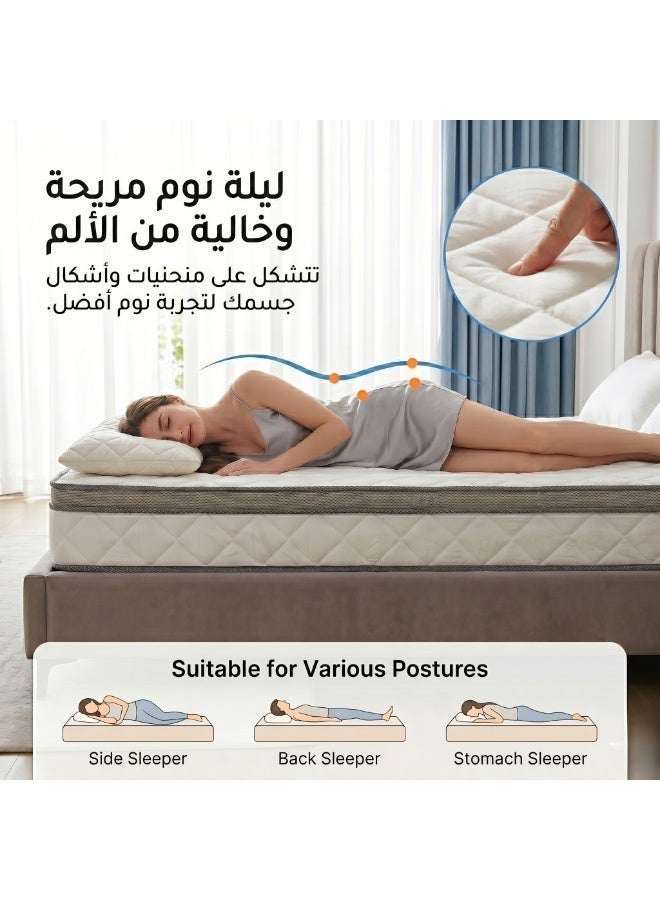 JEWELS HOME Medical Orthopedic Mattress 90×190×23 cm – Single Bed High-Density Foam, Back Support, Pressure-Relief with extra cushioning pillow top - Image 3