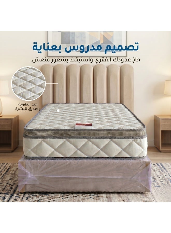 JEWELS HOME Medical Orthopedic Mattress 90×190×23 cm – Single Bed High-Density Foam, Back Support, Pressure-Relief with extra cushioning pillow top - Image 2