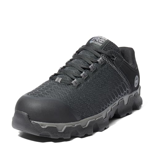 Timberland PRO Mens Powertrain Sport Alloy Safety Toe Static Dissipative Industrial Athletic Work Shoe BlackGrey2024 New 14 M - Image 1