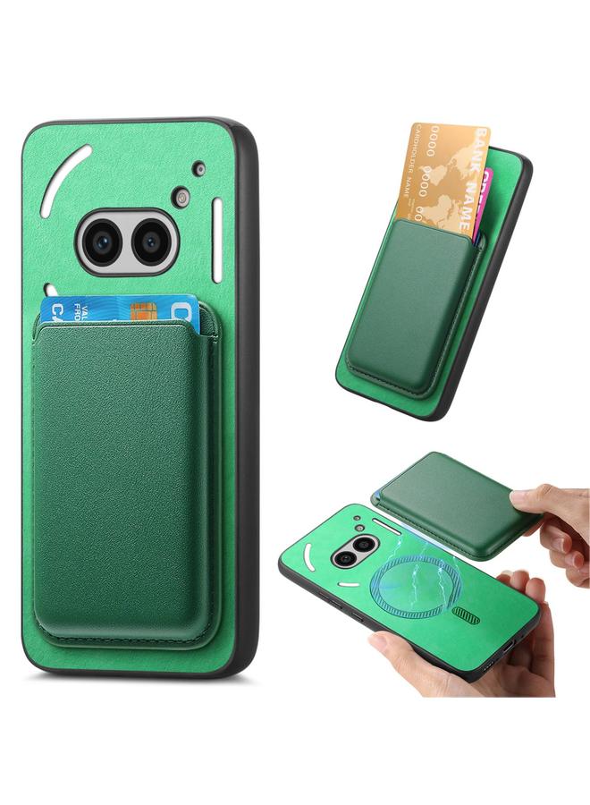 S-TOP Case For Nothing Phone 2a Retro Magsafe Card Bag PU Back Cover Phone Case - Image 1