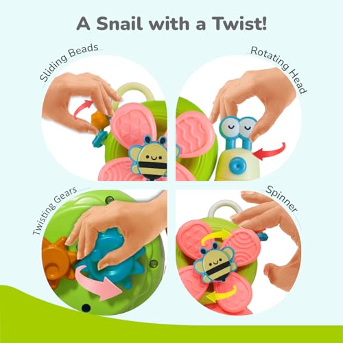 R for Rabbit Orapple Spinster Toy for Baby 5-in-1 Suction Spinner, Rattle, Friction Car, Windmill & Sensory Play | BPA-Free, Safe & Durable | Interactive Learning Toys for 6+ Months Kids (Blue Cream) - Image 3