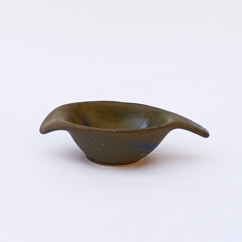 ARDVAN INDIA ARDVAN INDIA Chutney Sauce Pickle Aachar Ketchup Dip Serving Bowl Ceramic Hand DualGlazed Studio Pottery Ceramic Set 40 ML Small Set of 2 Brown Dip Bowl Ketchup Bowls  - Image 5