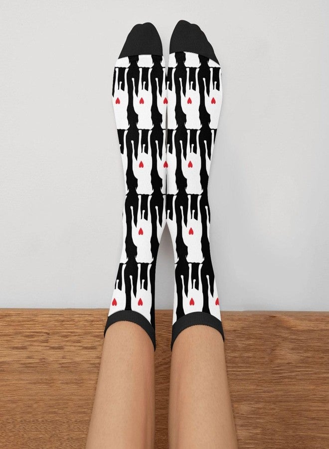 YISHOW Pitbull Dog Men's Unisex Novelty Crew Socks Fun Crazy Dress Socks - Image 3
