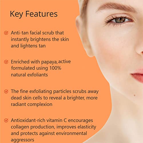 Herbdiva Anti-Tan Facial Scrub | 500g | Face & Body Scrub | Tan Removal & Blackheads | Enriched with Clove Oil & Glycerin | Deep Cleansing | Exfoliating Scrub | For All Skin Types - Image 4