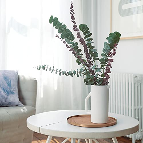 Briful 29'' Faux Eucalyptus Branches Spray Artificial Eucalyptus Leaves Long Stems Fake Flower Greenery Tall Plants Real Touch Flowers Eucalyptus for Wedding Bouquet Vase Floral Arrangement Decor 5 Pcs - Image 4