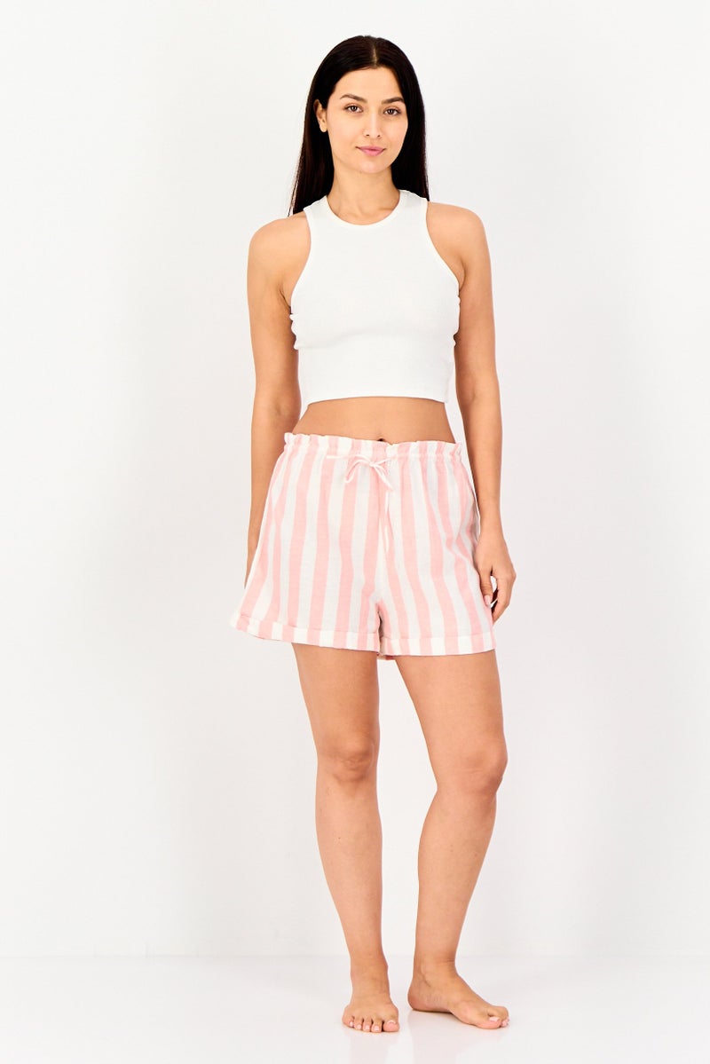 Billabong Women Stripe Shorts, Multicolor - Image 4