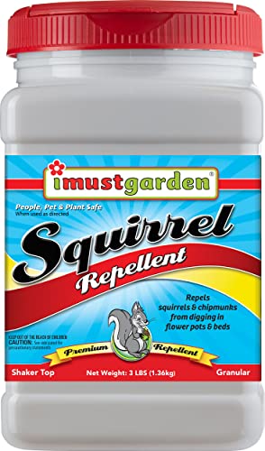 IMUSTGARDEN I Must Garden Squirrel Repellent - 3lb Granular - Stops Digging in Flower Pots and Beds - Image 1